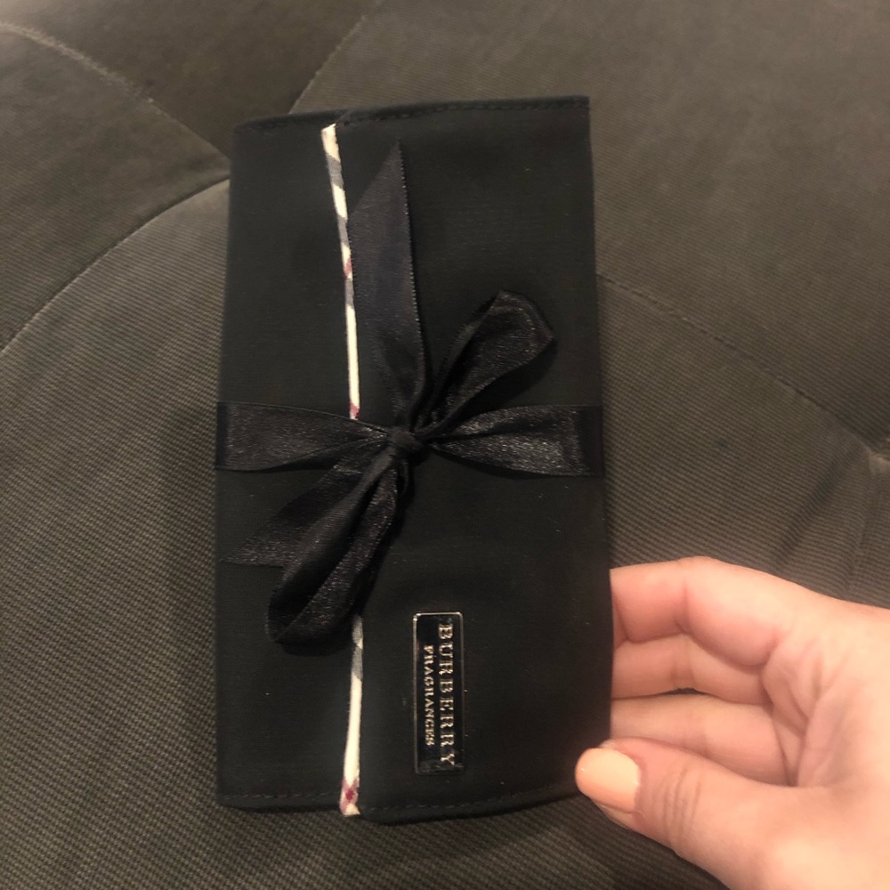 Burberry makeup brush roll